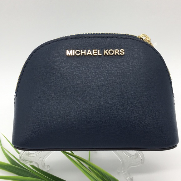 Michael Kors Handbags - Jet Set Travel MD Travel Pouch Leather Navy
